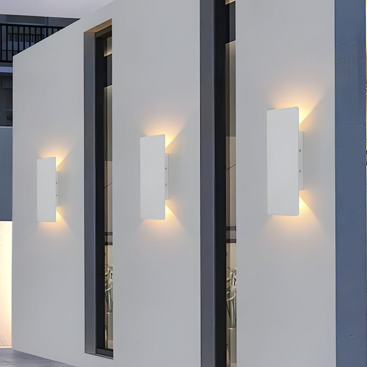 Licht - Moderne wetterfeste LED-Wandlampe aus Aluminium für den Außenbereich