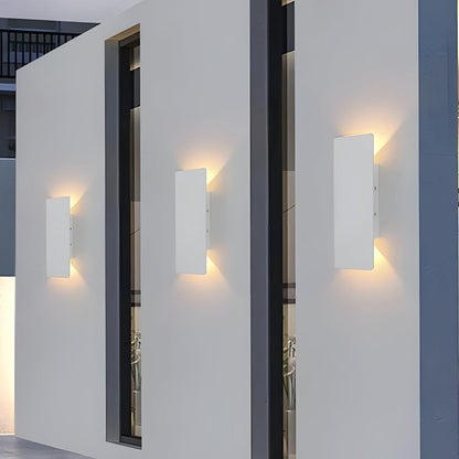 Licht - Moderne wetterfeste LED-Wandlampe aus Aluminium für den Außenbereich