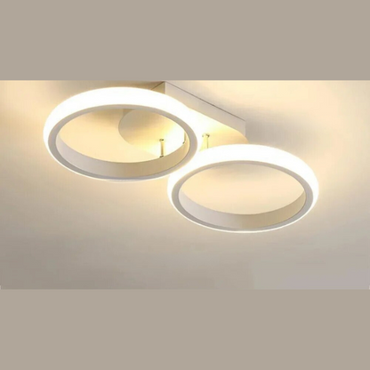 Moderner LED-Ring-Kronleuchter – Minimalistische Deckenleuchte für Wohnzimmer und Essbereich