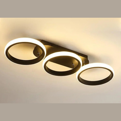 Moderner LED-Ring-Kronleuchter – Minimalistische Deckenleuchte für Wohnzimmer und Essbereich