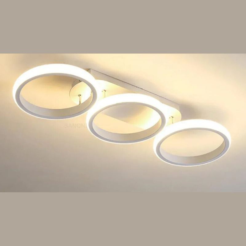 Moderner LED-Ring-Kronleuchter – Minimalistische Deckenleuchte für Wohnzimmer und Essbereich