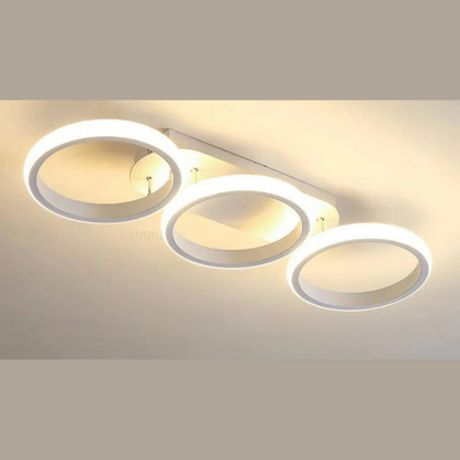 Moderner LED-Ring-Kronleuchter – Minimalistische Deckenleuchte für Wohnzimmer und Essbereich