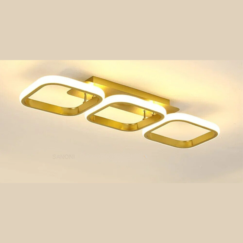 Moderner LED-Ring-Kronleuchter – Minimalistische Deckenleuchte für Wohnzimmer und Essbereich