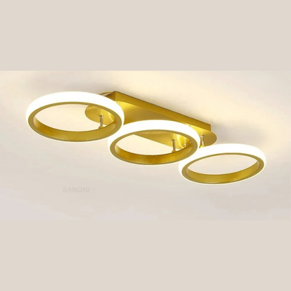 Moderner LED-Ring-Kronleuchter – Minimalistische Deckenleuchte für Wohnzimmer und Essbereich