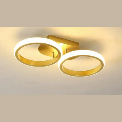 Moderner LED-Ring-Kronleuchter – Minimalistische Deckenleuchte für Wohnzimmer und Essbereich