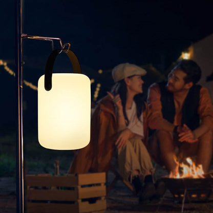Moderne Einfachheit Kunststoff rund quadratisch Hand-LED-Tischlampe für den Außenbereich