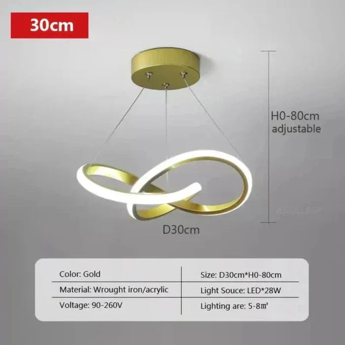WaveGlow Deckenleuchte – Stylische LED-Deckenbeleuchtung Wohnraumlampe