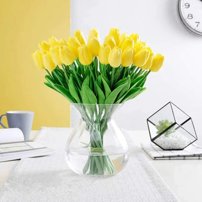 10-teilige Set künstlicher Tulpen aus Latex – stilvolle und langlebige Dekorationsblumen