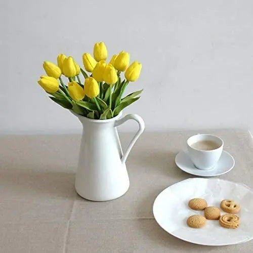 10-teilige Set künstlicher Tulpen aus Latex – stilvolle und langlebige Dekorationsblumen