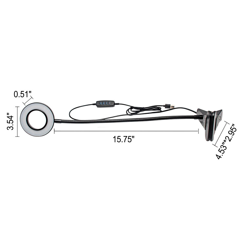 Kreative einfache USB-Hosenknopf-LED-Lese-Clip-Schreibtischlampe