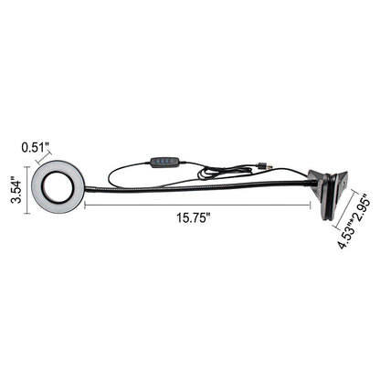 Kreative einfache USB-Hosenknopf-LED-Lese-Clip-Schreibtischlampe