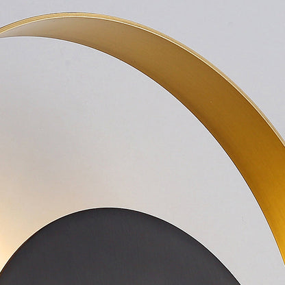 Moderner minimalistischer Eisenkreisring 1-Licht Wandlampe für das Schlafzimmer