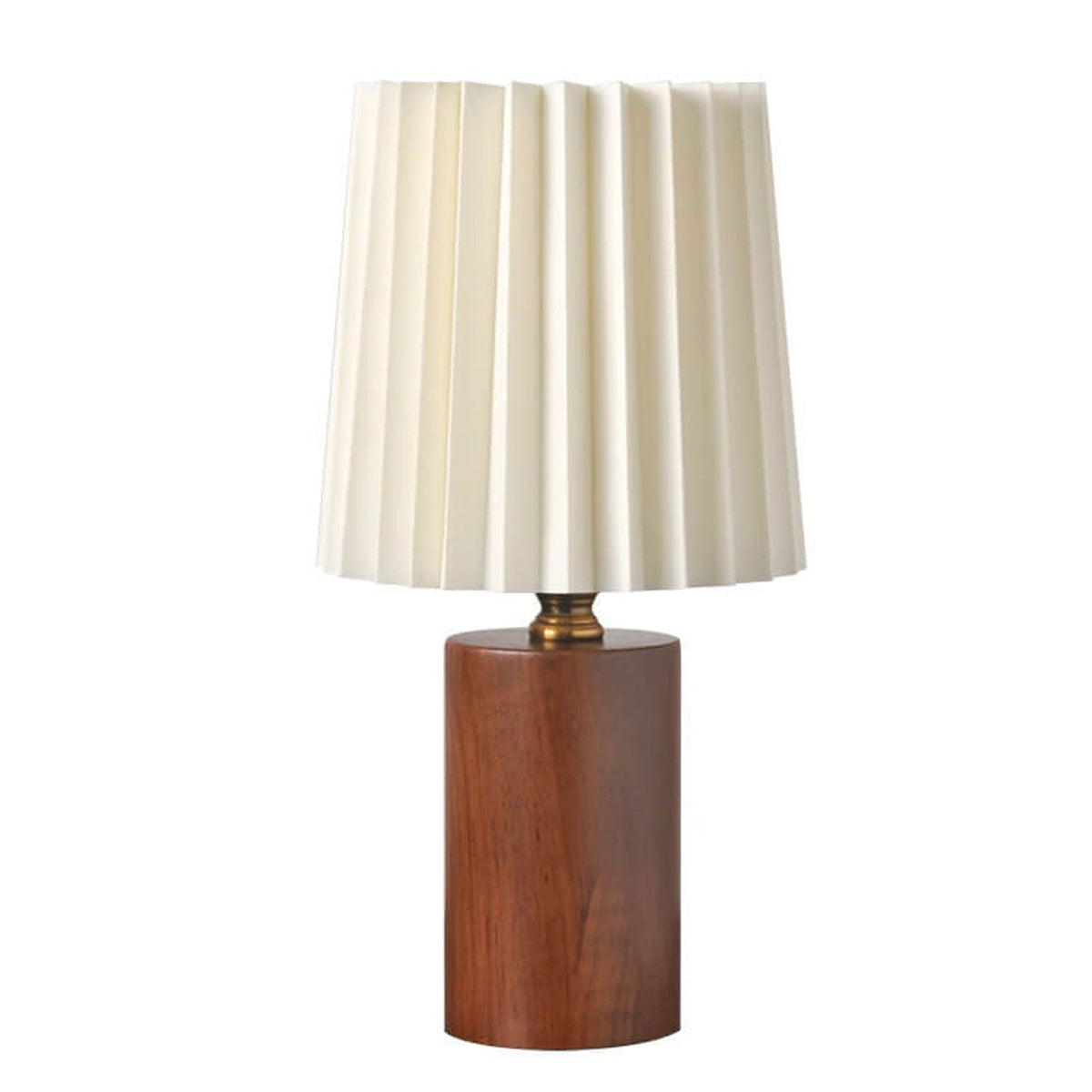 Vintage Korean Fold Column Massivholz-Basis 1-Licht Tischlampe
