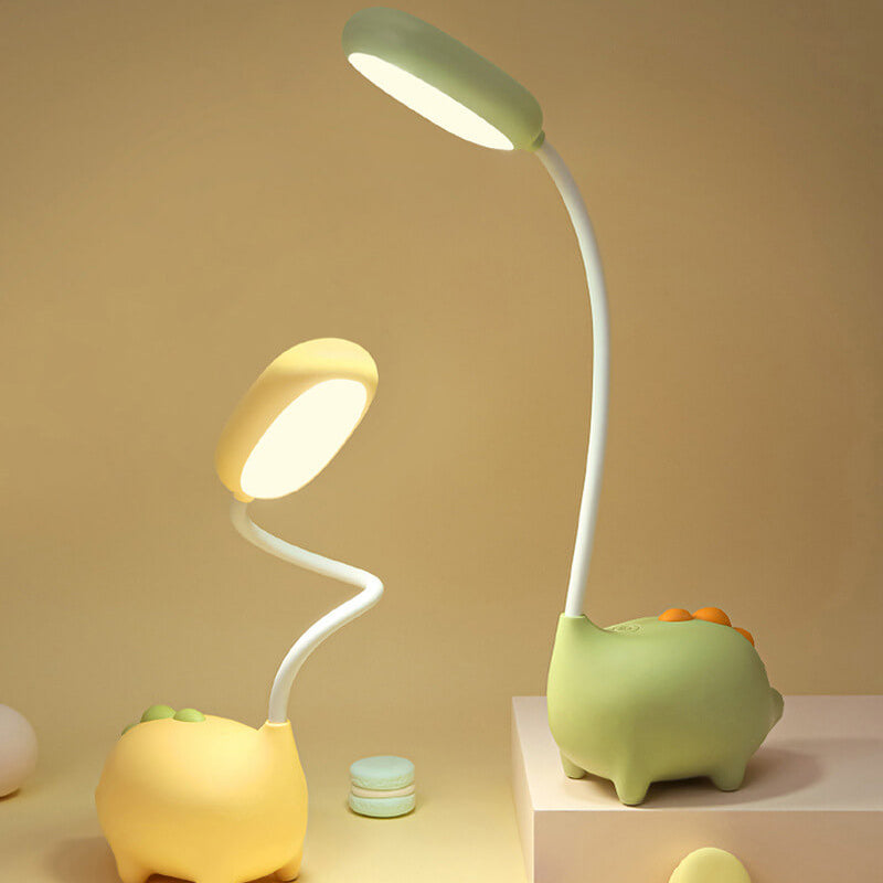 Wiederaufladbare LED-Schreibtischlampe mit Cartoon Dinosaurier Augenpflege