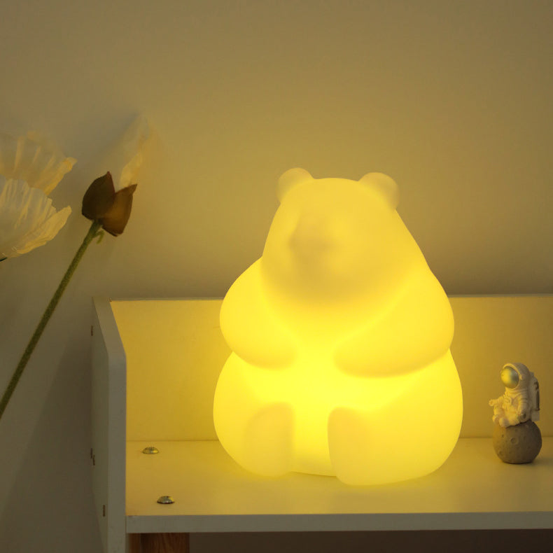 Zeitgenössische kreative Bär PE LED Tischlampe für das Wohnzimmer