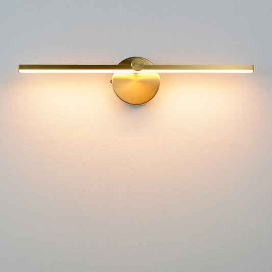 Nordic Minimalist Aluminium Langstreifen Schalter LED Spiegel Wandlicht Lampe