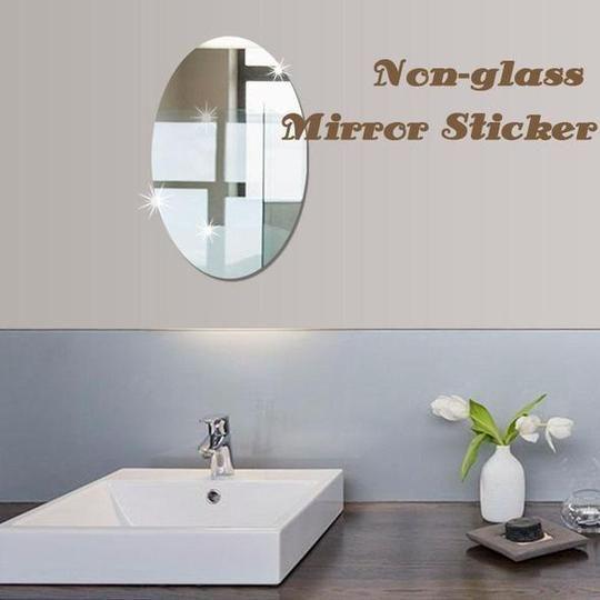 Heim Zeile | Non-Glass Spiegel Aufkleber