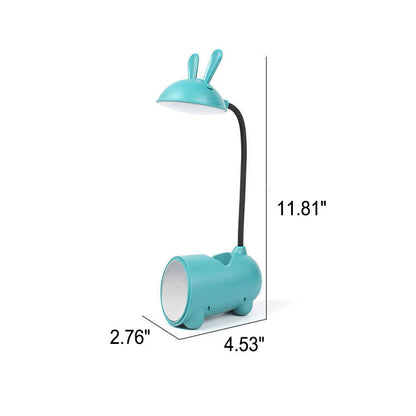 Cartoon Kreativ Rabbit LED Touch USB Stift Halter Schreibtisch Lampe