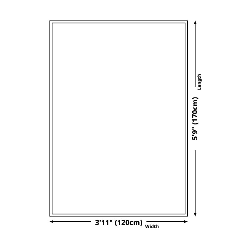 Oranger und Grüner Modernismus Teppich Polyester Figur und Geometrisches Muster Teppich Haustierfreundlich Waschbar Rutschfeste Rückseite Teppich für Dekoration