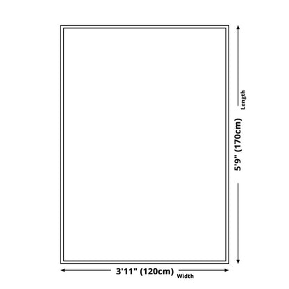 Oranger und Grüner Modernismus Teppich Polyester Figur und Geometrisches Muster Teppich Haustierfreundlich Waschbar Rutschfeste Rückseite Teppich für Dekoration
