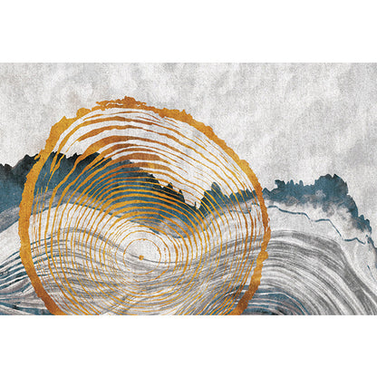 Stylischer Modernismus Teppich Mehrfarbig Aquarell- und Wirbelstreifen-Muster Teppich Haustierfreundlich Rutschfest Waschbarer Teppich zur Dekoration