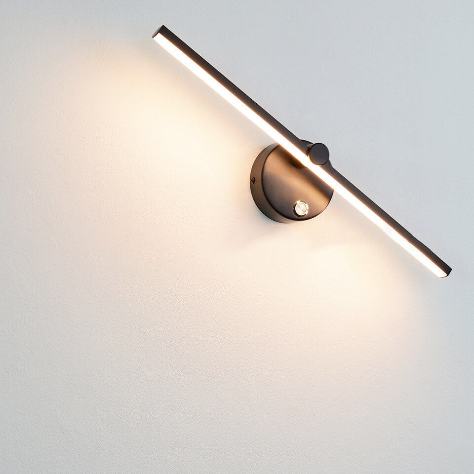 Nordic Minimalist Aluminium Langstreifen Schalter LED Spiegel Wandlicht Lampe