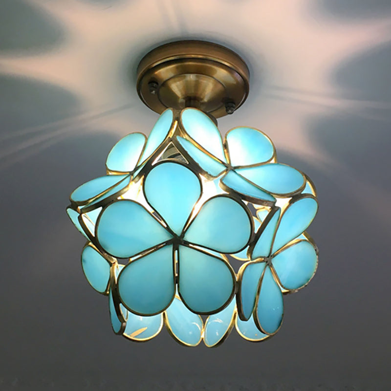 Retro-Stil PVC-Deckenlampe – florales Muster für einen einzigartigen Look
