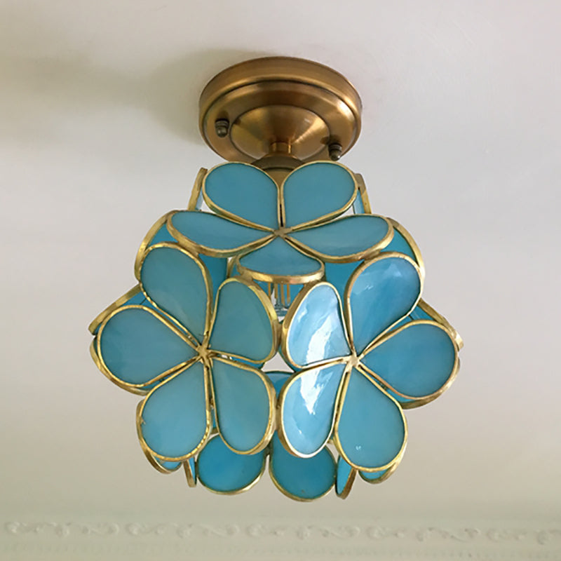 Retro-Stil PVC-Deckenlampe – florales Muster für einen einzigartigen Look