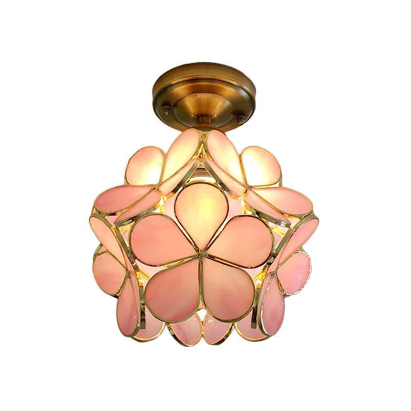 Retro-Stil PVC-Deckenlampe – florales Muster für einen einzigartigen Look
