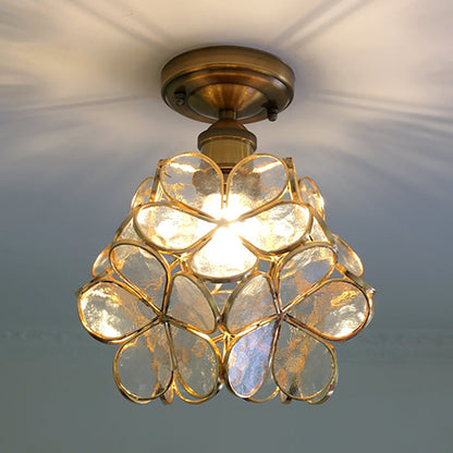 Retro-Stil PVC-Deckenlampe – florales Muster für einen einzigartigen Look