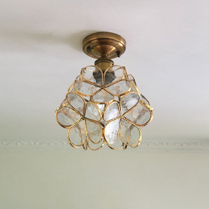Retro-Stil PVC-Deckenlampe – florales Muster für einen einzigartigen Look
