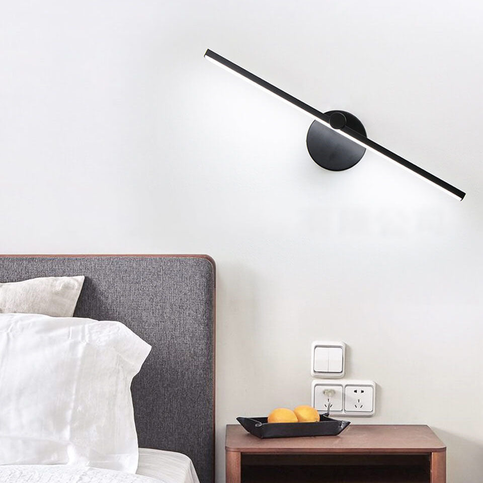 Nordic Minimalist Aluminium Langstreifen Schalter LED Spiegel Wandlicht Lampe