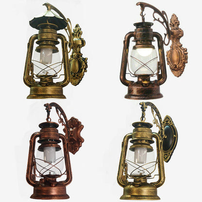 1-Licht Kerosin Wandleuchte Nautisch Schwarz/Kupfer/Bronze Klarglas Wandleuchten für das Esszimmer