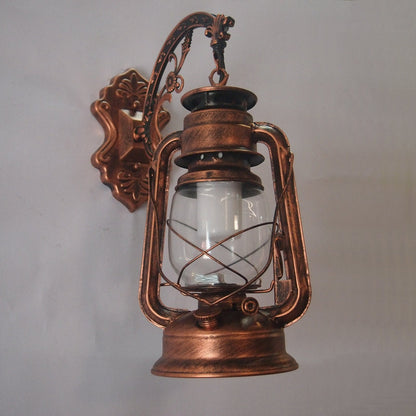 1-Licht Kerosin Wandleuchte Nautisch Schwarz/Kupfer/Bronze Klarglas Wandleuchten für das Esszimmer