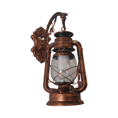 1-Licht Kerosin Wandleuchte Nautisch Schwarz/Kupfer/Bronze Klarglas Wandleuchten für das Esszimmer