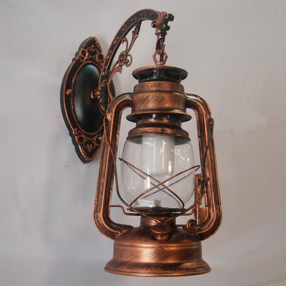 1-Licht Kerosin Wandleuchte Nautisch Schwarz/Kupfer/Bronze Klarglas Wandleuchten für das Esszimmer