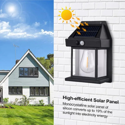 Solar-Wandleuchte für den Außenbereich – Mit Bewegungssensor & Dämmerungsautomatik