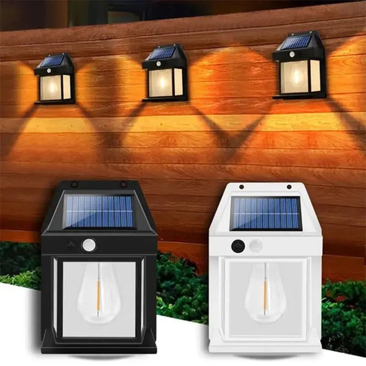 Solar-Wandleuchte für den Außenbereich – Mit Bewegungssensor & Dämmerungsautomatik