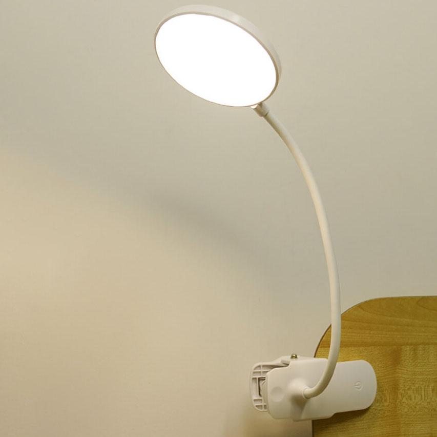 Einfache LED Clip Schreibtischlampe Wiederaufladbar Augenschutz Nachtlicht
