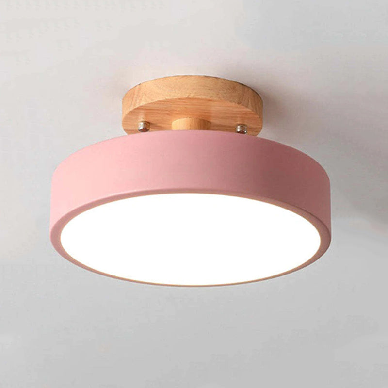 Stylische LED-Deckenleuchte aus Holz und Acryl für Schlafzimmer, Esszimmer und Wohnzimmer