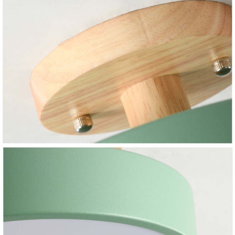 Moderne LED-Deckenleuchte aus Holz – Quinn-Deckenlampe für Wohnzimmer, Flur, Schlafzimmer und Esszimmer