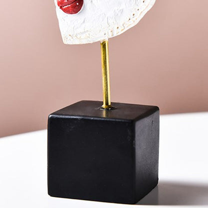 Abstrakte Pop-Art-Gesichtshaus-Skulptur
