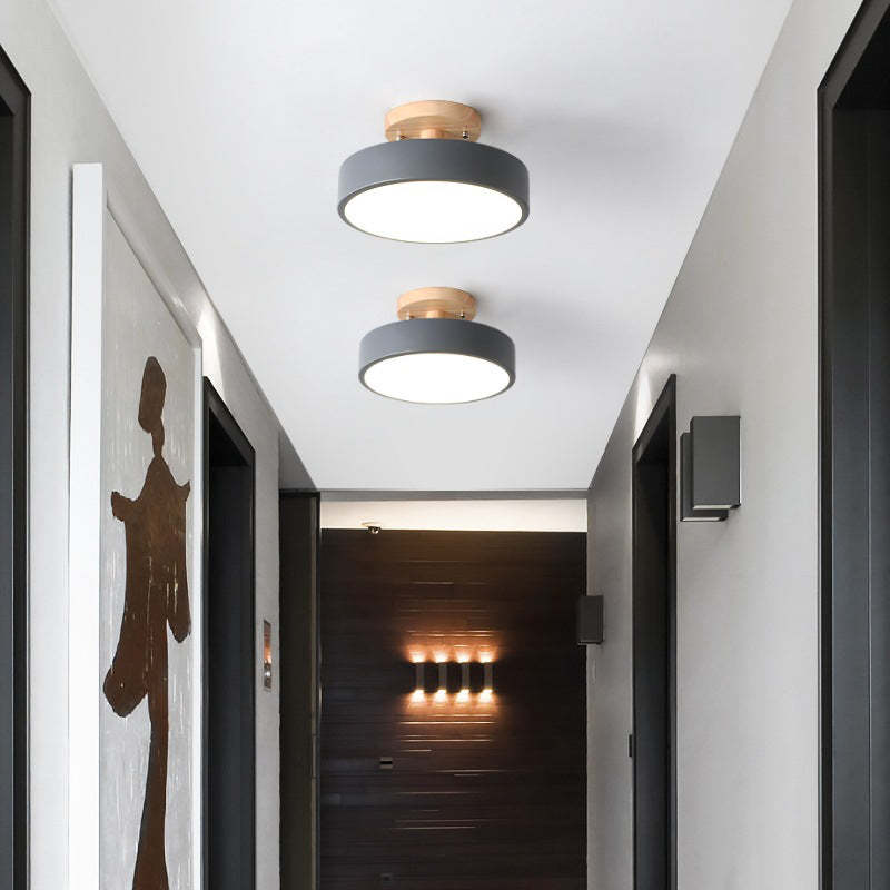 Stylische LED-Deckenleuchte aus Holz und Acryl für Schlafzimmer, Esszimmer und Wohnzimmer