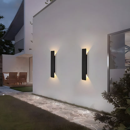 Licht - Moderne wetterfeste LED-Wandlampe aus Aluminium für den Außenbereich