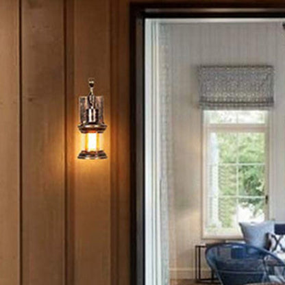 1 Licht Klare Glas Wandlampe Nautical Bronze Kerosin Flur Wandlichter