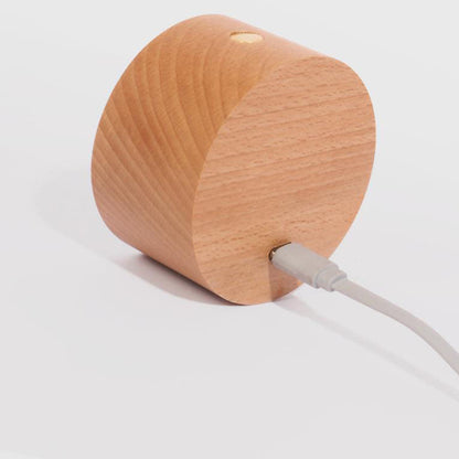 Einfaches Holz-USB-wiederaufladbares berührungsempfindliches magnetisches LED-Nachtlicht Wandleuchtenlampe