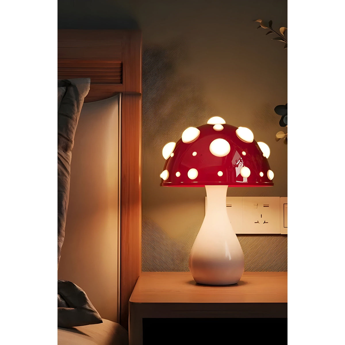 Lampe - Dekorative Pilz Tischlampe