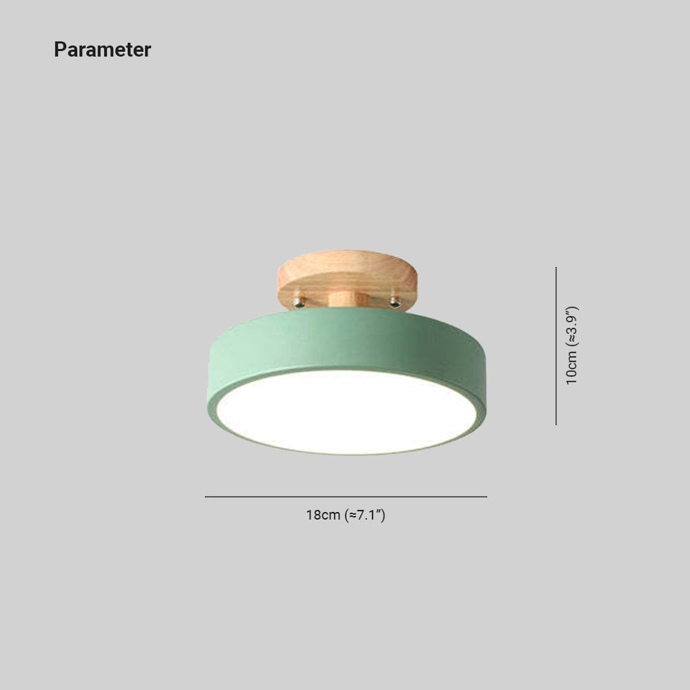 Stylische LED-Deckenleuchte aus Holz und Acryl für Schlafzimmer, Esszimmer und Wohnzimmer