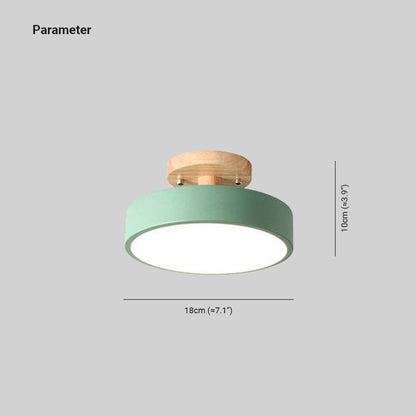 Moderne LED-Deckenleuchte aus Holz – Quinn-Deckenlampe für Wohnzimmer, Flur, Schlafzimmer und Esszimmer
