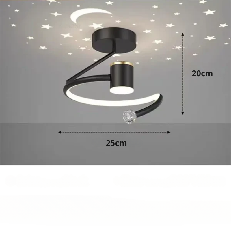 LED-Deckenleuchte mit Sternenhimmel – Modernes Kronleuchterdesign für das Kinderzimmer und das Wohnzimmer